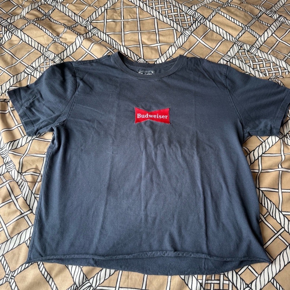 Navy blue Budweiser tee